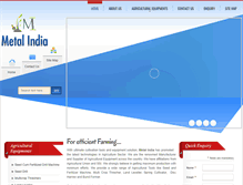 Tablet Screenshot of metalindia.co.in